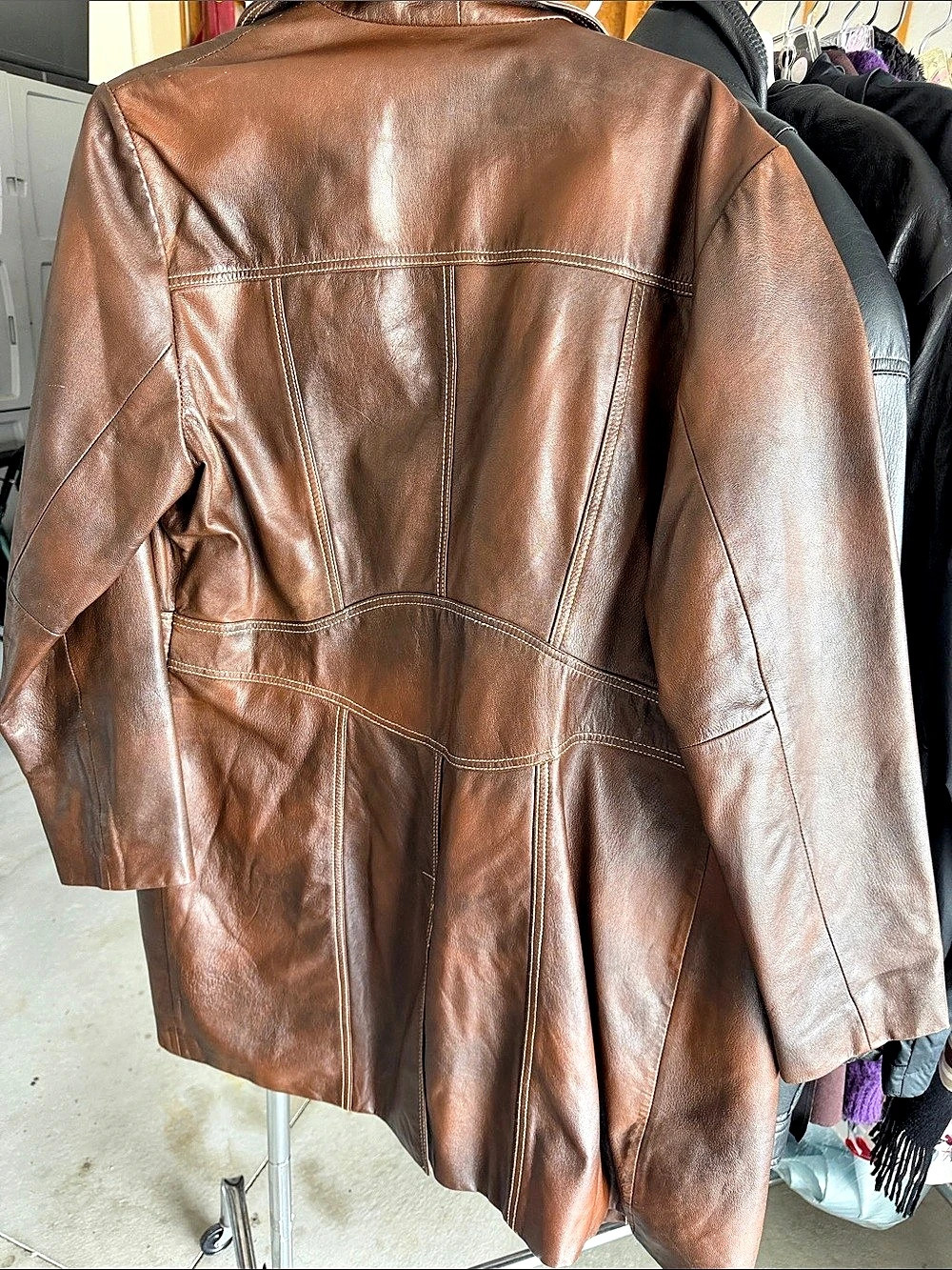 Wilson Leather Maxima Leather Jacket Brown XL Like New - Picture 2 of 4